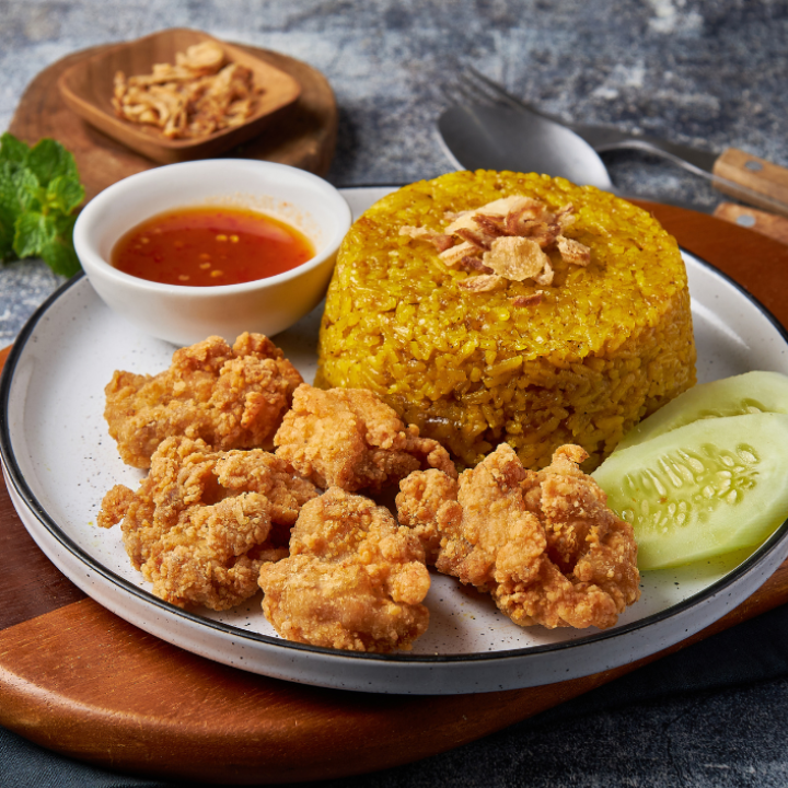 ข้าวหมกไก่ทอด