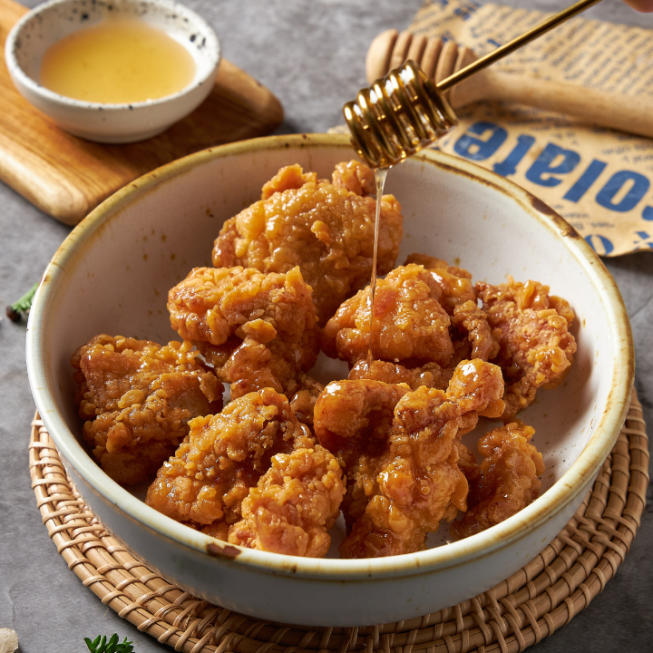 ไก่ทอดซอสน้ำผึ้งคาราเมล